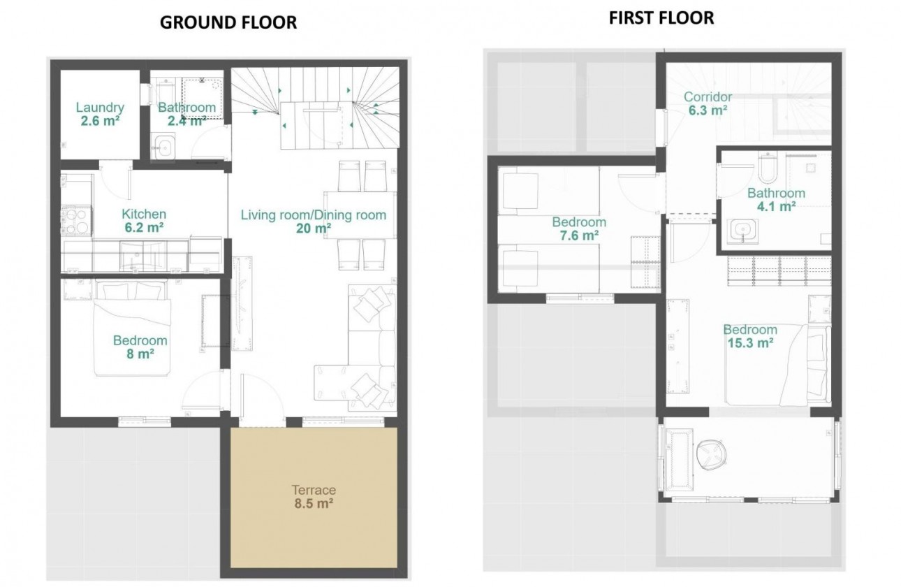 Återförsäljning - Terraced house - Orihuela - Urbanización Perla del Mar