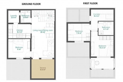 Återförsäljning - Terraced house - Orihuela - Urbanización Perla del Mar