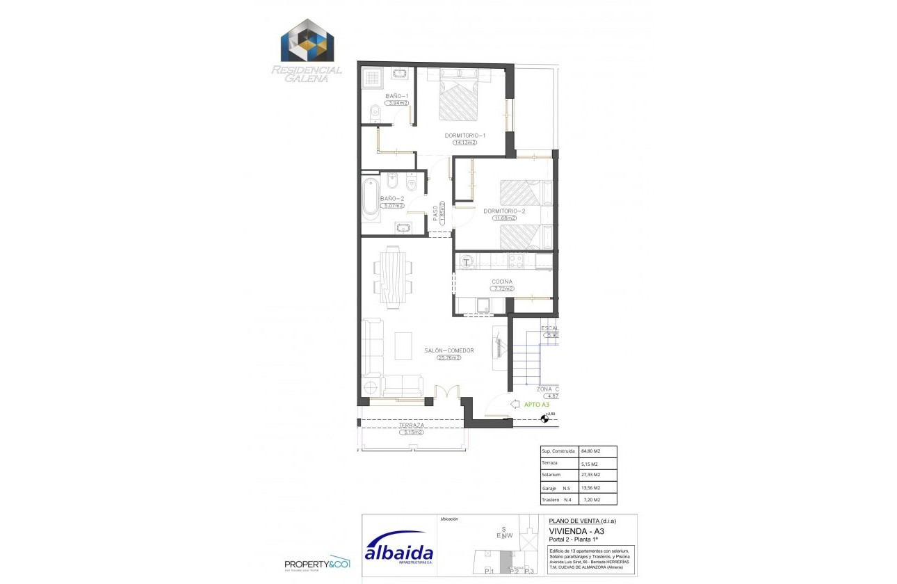 Resale - Apartment - herrerías